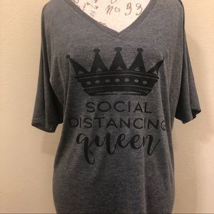 Social Distancing Queen T - Shirt